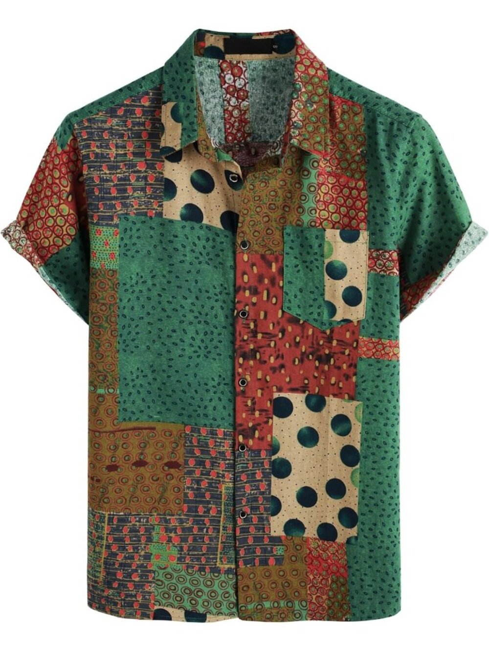 Vintage 70s Hippie Hawaiian Shirt for Men | Retro Casual Summer Style